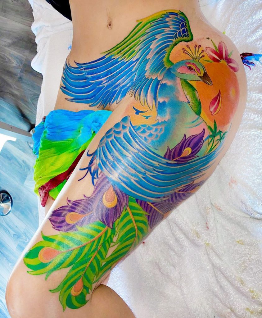 Tropical Tummy Tuck Tattoo