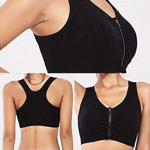 Zip Front Sports Bra