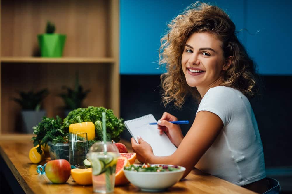 woman on a healthy diet