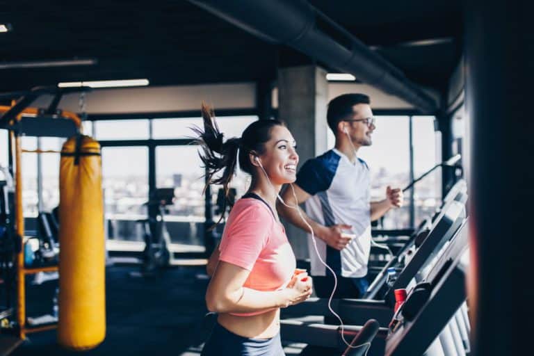 Woman Working Out After Breast Augmentation