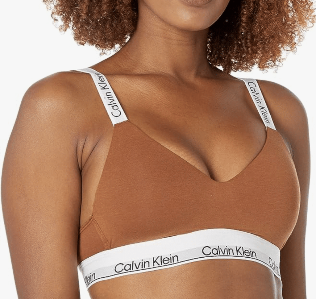 Calvin Klein Womens Modern Cotton Naturals Lightly Lined Wireless Bralette